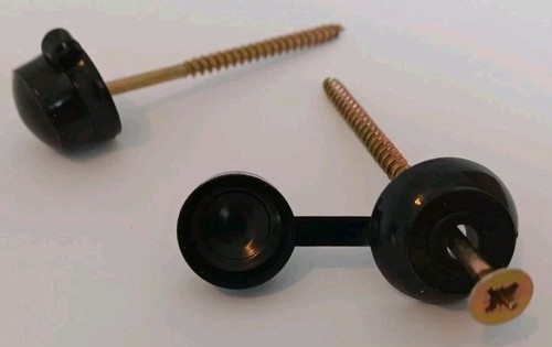 Black caps and - 50mm, screws